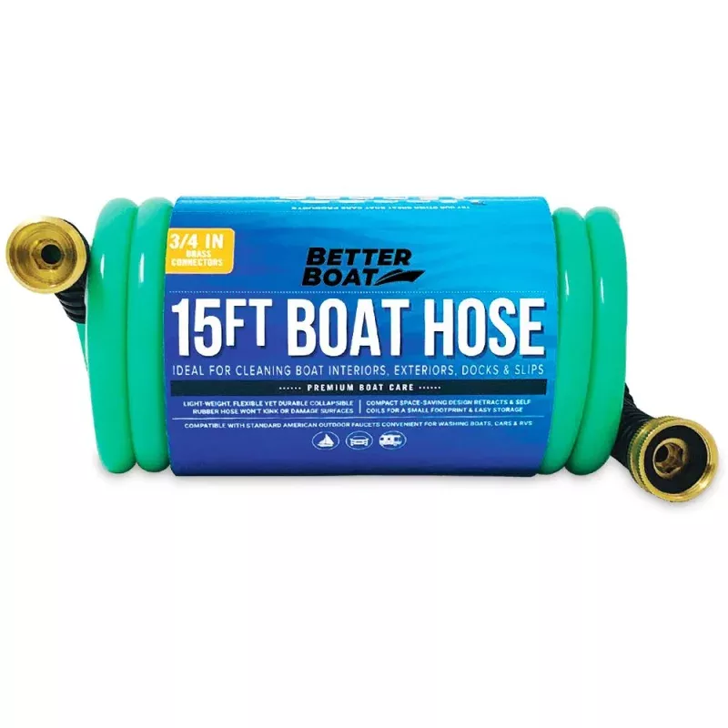 Boat Hose 15Ft, 25Ft and 50FT Self Coil Wash Down