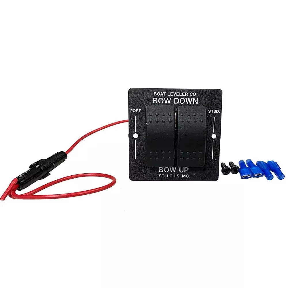 Boat Leveler Waterproof Trim Tab Switch – Black/White Buttons