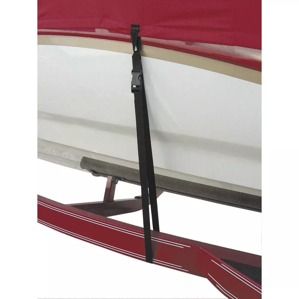 BoatBuckle Snap-Lock Boat Cover Tie-Downs – 1″ x 4′ – 6-Pack