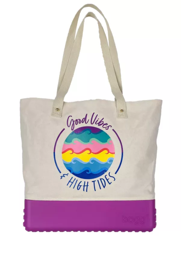 Bogg Printed Canvas Bag – Good Vibes