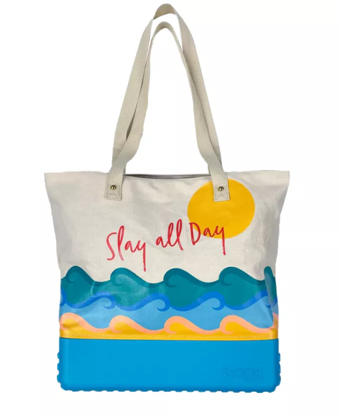 Bogg Printed Canvas Bag – Slay All Day