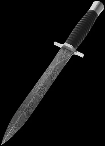 Boker Acht-Acht Flak Damast Fixed Blade
