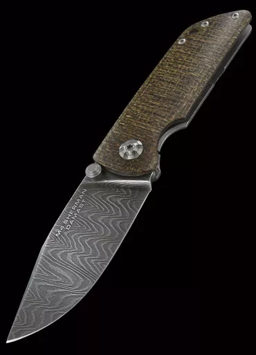 Boker M4 Sherman Damast Folding Knife