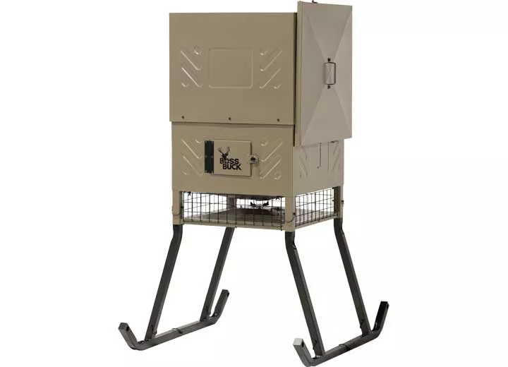 Boss Buck 600 LB Fill Sled Feeder w/ Diverter Plate & Solar Panel• BB-SF600SLEDK