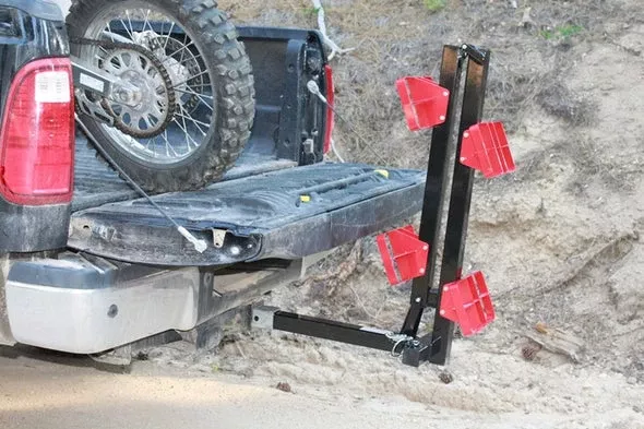 Bosski | RevArc Smart Steps | 4-Step Folding Hitch-Mount | Width 10″ Inches | Weight Capacity 300 lbs | Universal Hitch Mount | For Trucks & Lifted Pickups