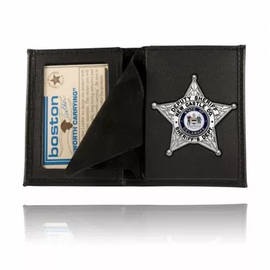 Boston Leather Model 150-S Book Style Badge Wallet, Soft