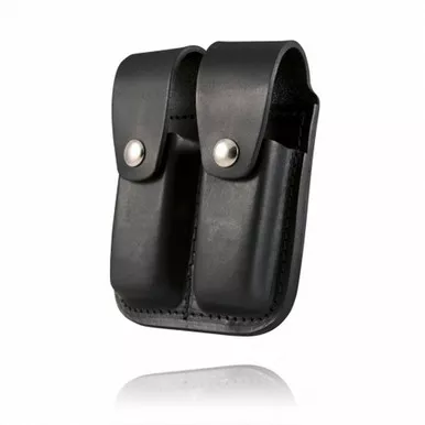 Boston Leather Model 5601 Double Magazine Holder for 9mm/.40 Caliber Mags