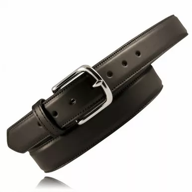 Boston Leather Model 6450 Feather Edge Dress Belt, 1.5"