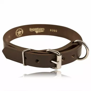 Boston Leather Model 8360 Single Ply K-9 Collar, 1"