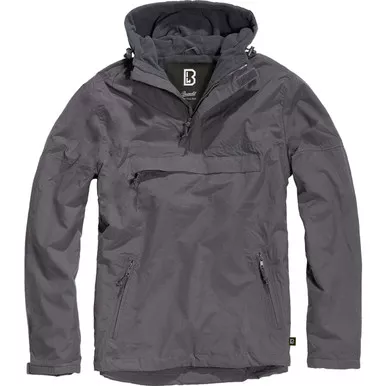 BRANDIT INDIVIDUAL WEAR Men's Fleece-Lined Quarter Zip Windbreaker Pullover (3001-11002)