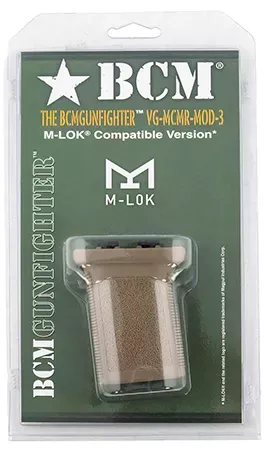 Bravo Company BCM Gunfighter Grip Mod 3 M-LOK Flat Dark Earth Polymer VGMCMRMOD3FDE