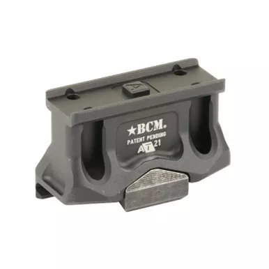 Bravo Company BCM-OM-AT-21 A/T Optic Mount, Fits Aimpoint Micro T2 with Lower 1/3 Cowitness, Anodized Finish, Black