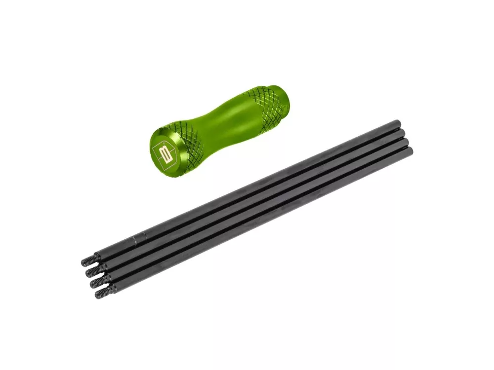 Breakthrough 4-Piece Cleaning Rod w/ Aluminum Handle, 40L, Multi-colored