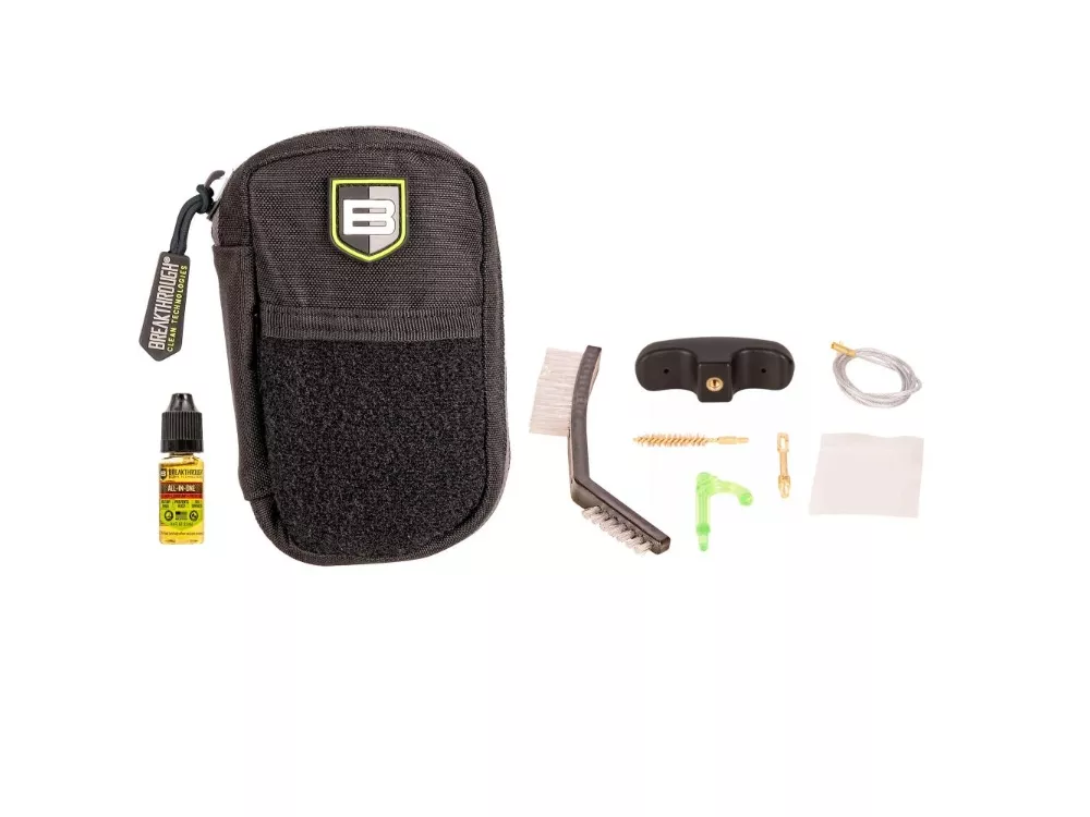 Breakthrough Badge Series Pull-Through Cleaning Kit w/ Molle Pouch, 7.62mm, Black