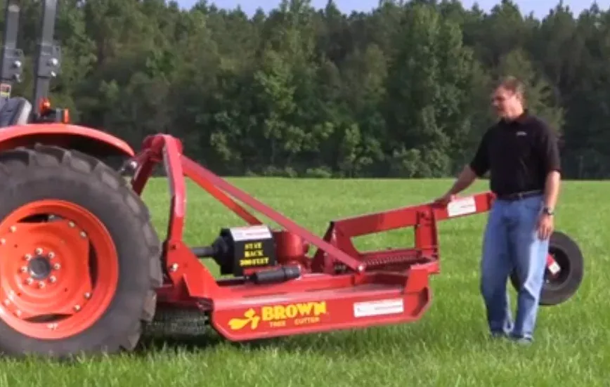 Brown Rotary Cutter With Stump Jump ( Heavy Duty 3-Point Hitch ) | Model 416 | Width 6′ | Horsepower 55 HP | For Tractor