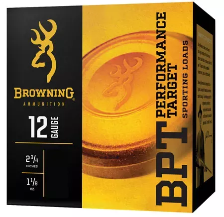 Browning BPT Performance Target Shotshells 12ga 2-3-4″ 1-1-8oz #7.5 Shot 25 Shells Per Box B193641227