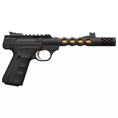 Browning Buck Mark Plus Vision 22LR Black/Gold Suppressor Ready Rimfire Pistol