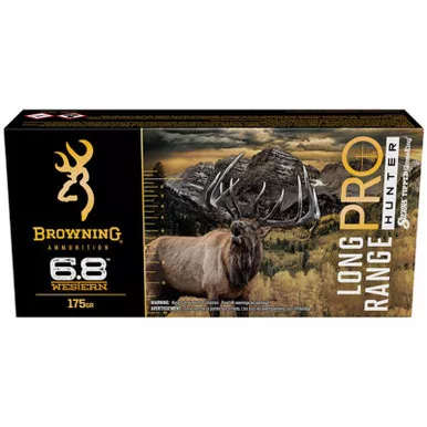 Browning Long Range Pro Hunter 6.8 Western 175GR Tipped GameKing
