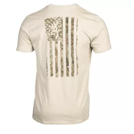 Browning Men's Camo Flag SS T-Shirt - APX/Tan - M