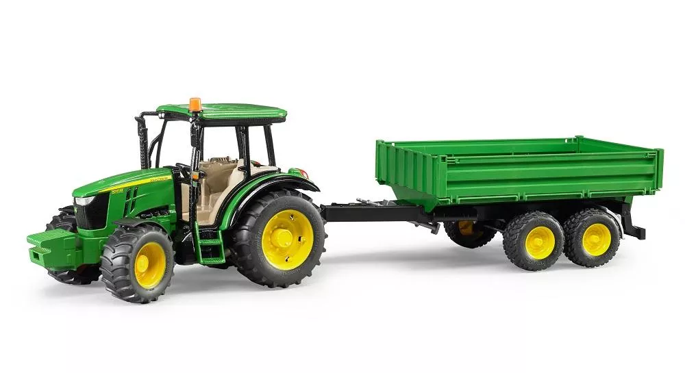 Bruder John Deere 5115M w/ Tipping Trailer #BT9816