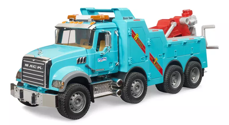 Bruder Mack Granite Recovery And Towing Truck With Light And Sound Module #02831