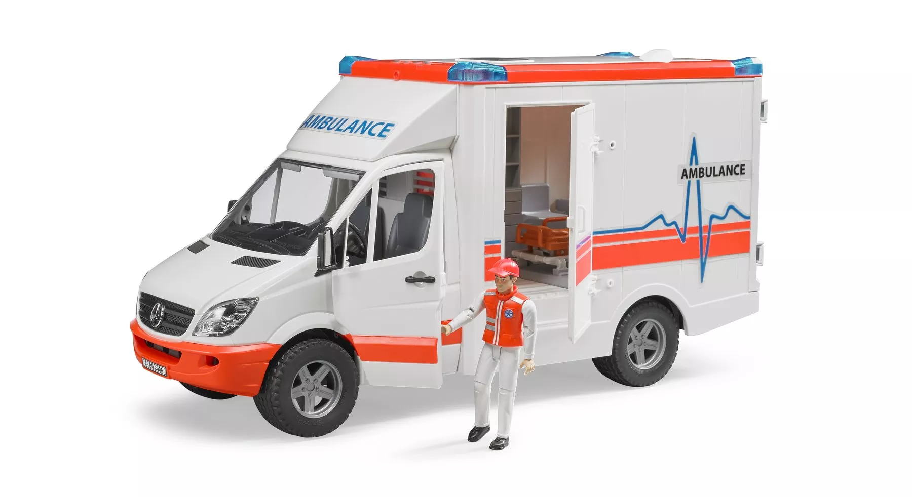 Bruder MB Sprinter Ambulance w/ Driver #BT2536