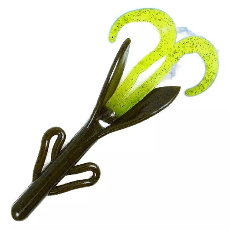 Brush Pig–Green Pumpkin / Chartreuse Tail