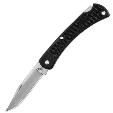 Buck LT Folding Hunting Knife 3.75" SS Blade Nylon Handle Black 0110BKSLT