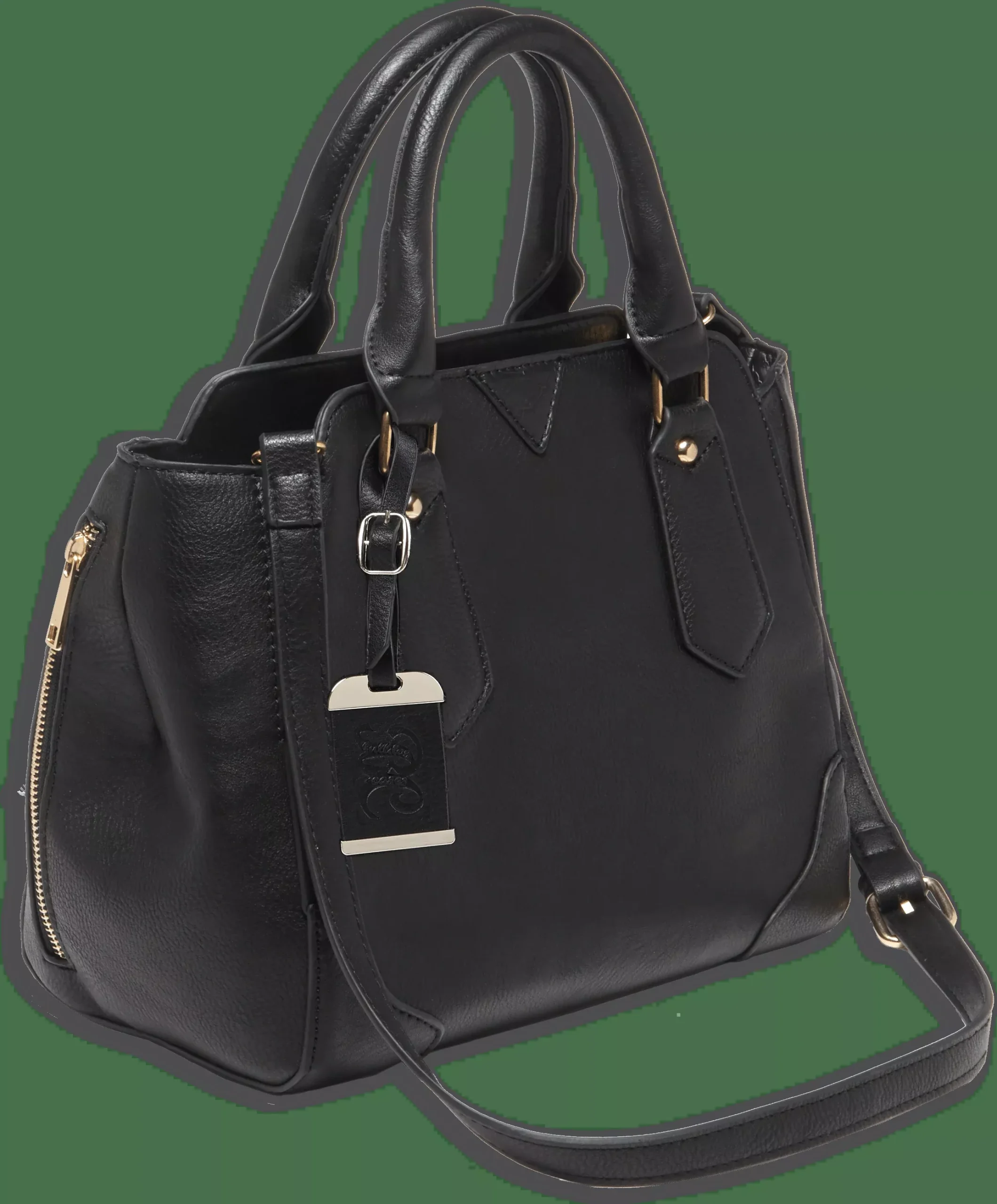 Bulldog Satchel Conceal Carry Purse Black Large