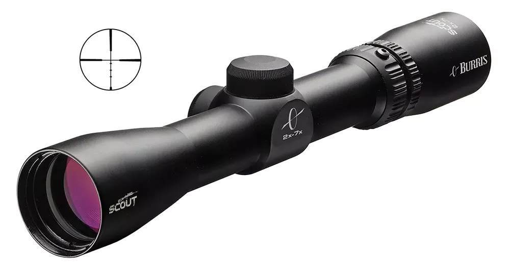 Burris ScoutMatte Black 2-7x 32mm 1″ Tube