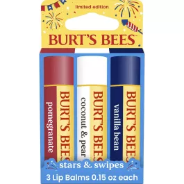 Burt's Bees Moisturizing Lip Balm 3 Pack - Stars & Stripes