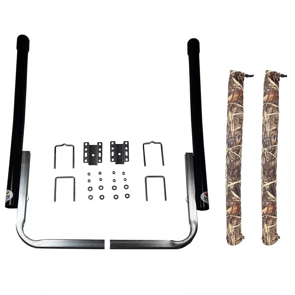 C.E. Smith 60″ Black PVC Post Guide-On & Camo Wet Lands Post Guide-On Pads