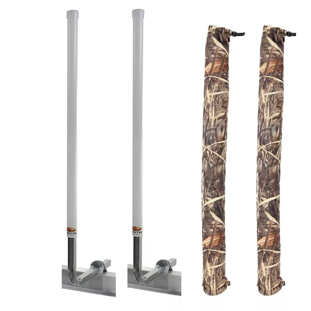 C.E. Smith 60″ Post Guide-On w/I-Beam Mounting Kit & Camo Wet Lands Post Guide-On Pads