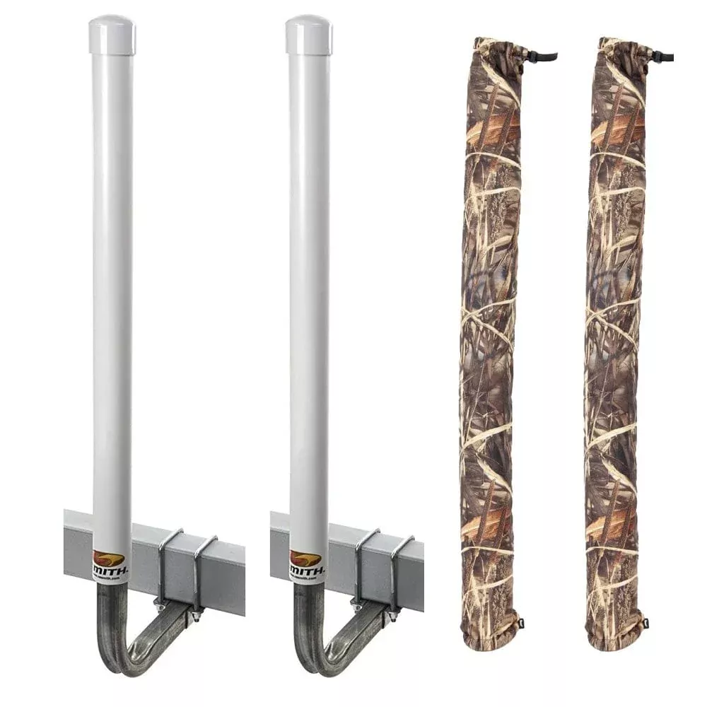 C.E. Smith 60″ Post Guide-On w/Unlighted Posts & Camo Wet Lands Post Guide-On Pads