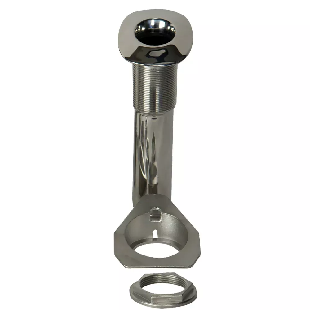 C.E. Smith 80 Series Screwless Flush Mount Rod Holder - 15 Degree - Stainless Steel - Cast Bottom - Black Liner - 53687C