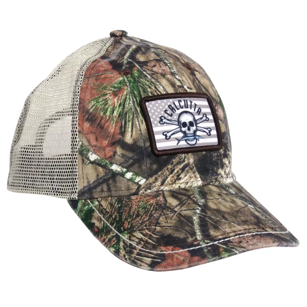 Calcutta Men’s Mossy Oak Flag Cap #BR139017