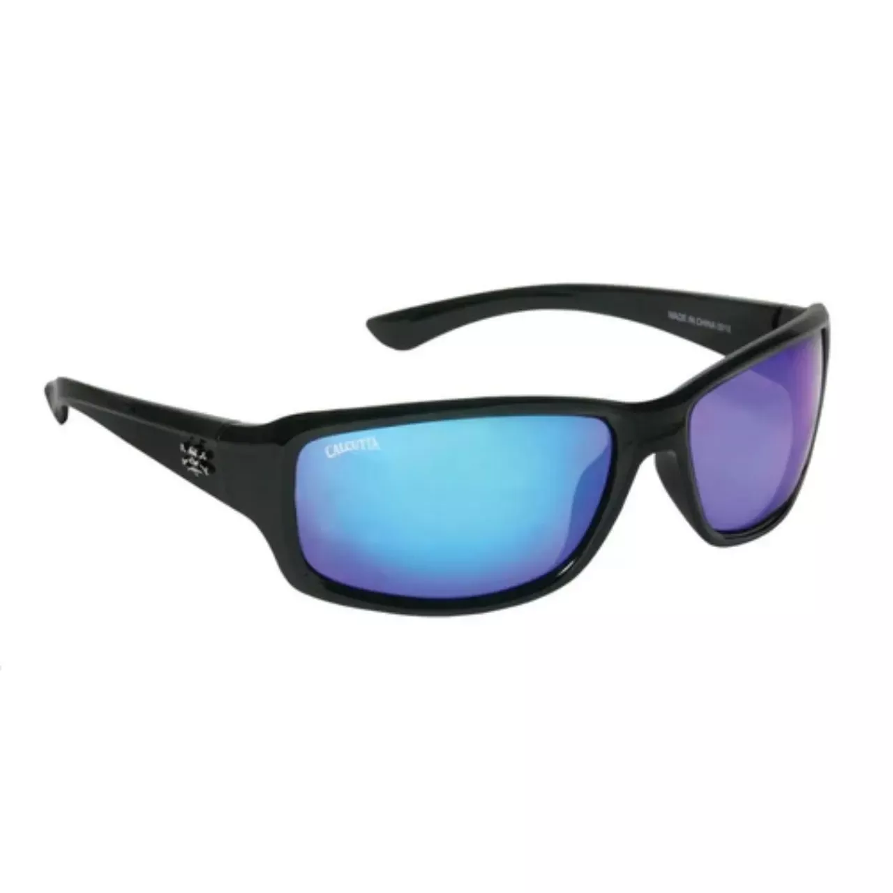 Calcutta Outrigger Sunglasses - Black/Blue Mirror