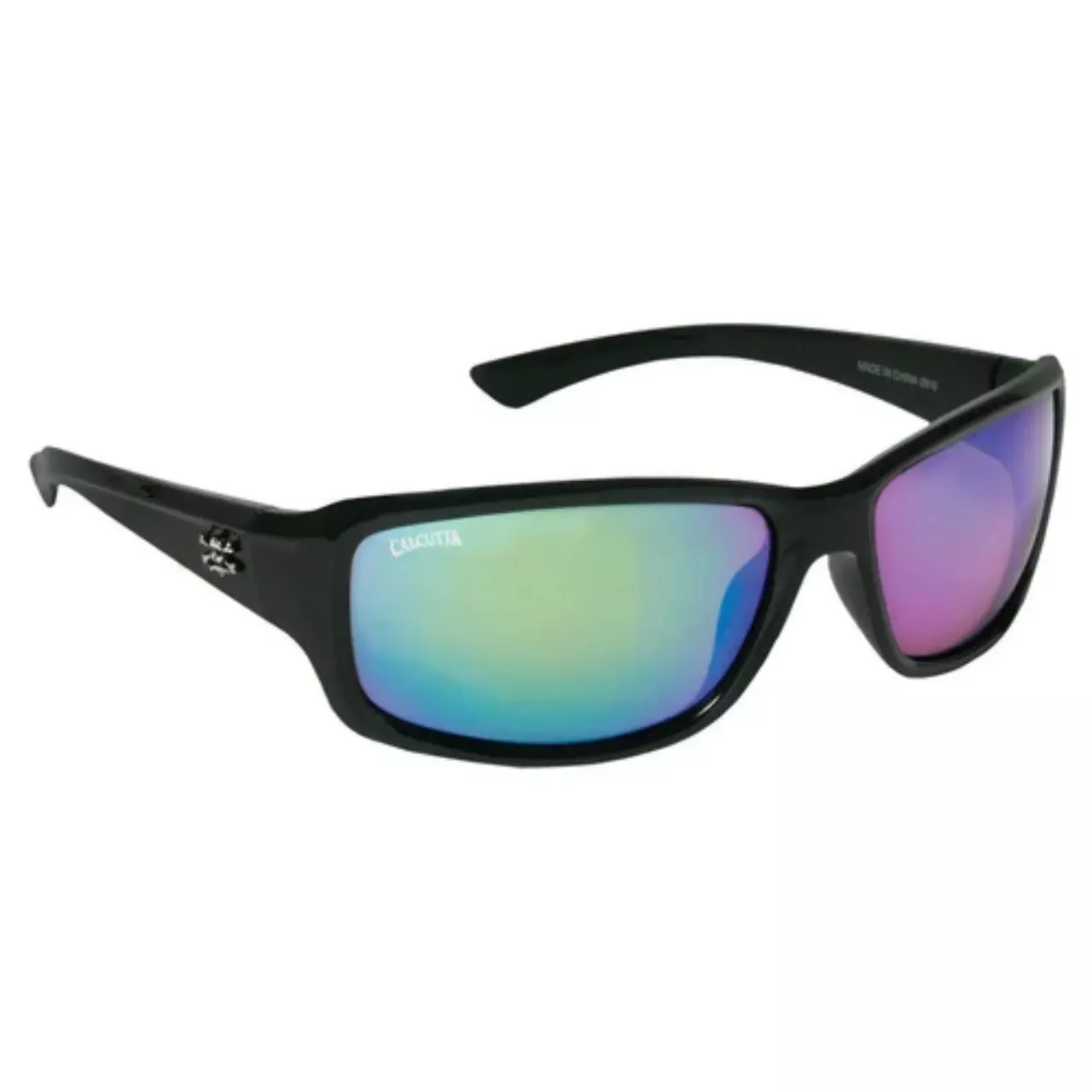 Calcutta Outrigger Sunglasses - Black/Green Mirror