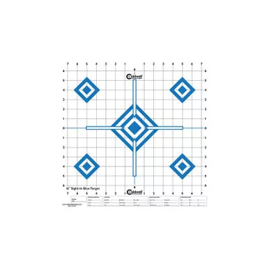 Caldwell 198604 Hi Contrast Blue 16" Sight-In Target (10 Pack)