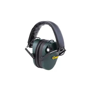 Caldwell 487557 E-Max Low Profile Electronic Hearing Protection Earmuffs, 23dB NRR, Green
