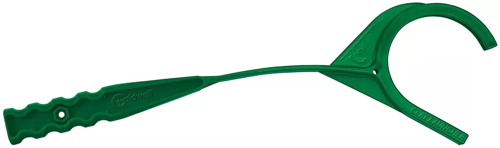 Caldwell Clay Launcher Hand Held Manual Cocking Green Plastic 505501