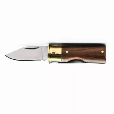 Caliber Gourmet CBG-1041 Brass & Mahogany Wood Handle Shotgun Shell Knife