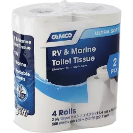Camco RV & Marine Toilet tissue 2 ply 4/pk