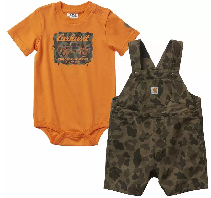 Carhartt Boys’ Infant Camo Shortall Set #CG8731