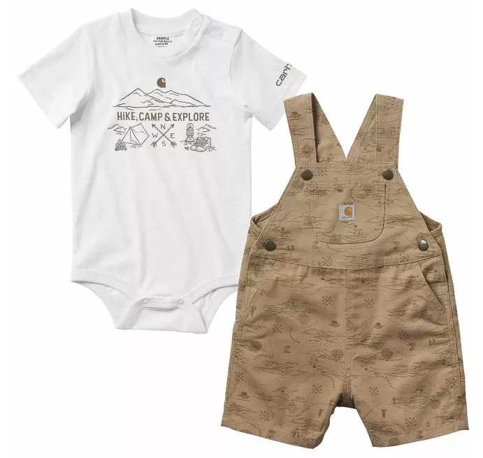 Carhartt Boys’ Infants Printed Shortall Set #CG8728
