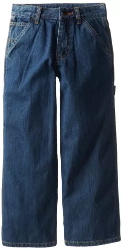 Carhartt Boys’ Washed Denim Dungaree Jeans Worn In Blue