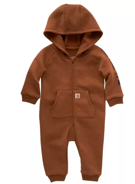 Carhartt Infant Boys’ Long-Sleeve Fleece Zip Front Coverall #CM8751
