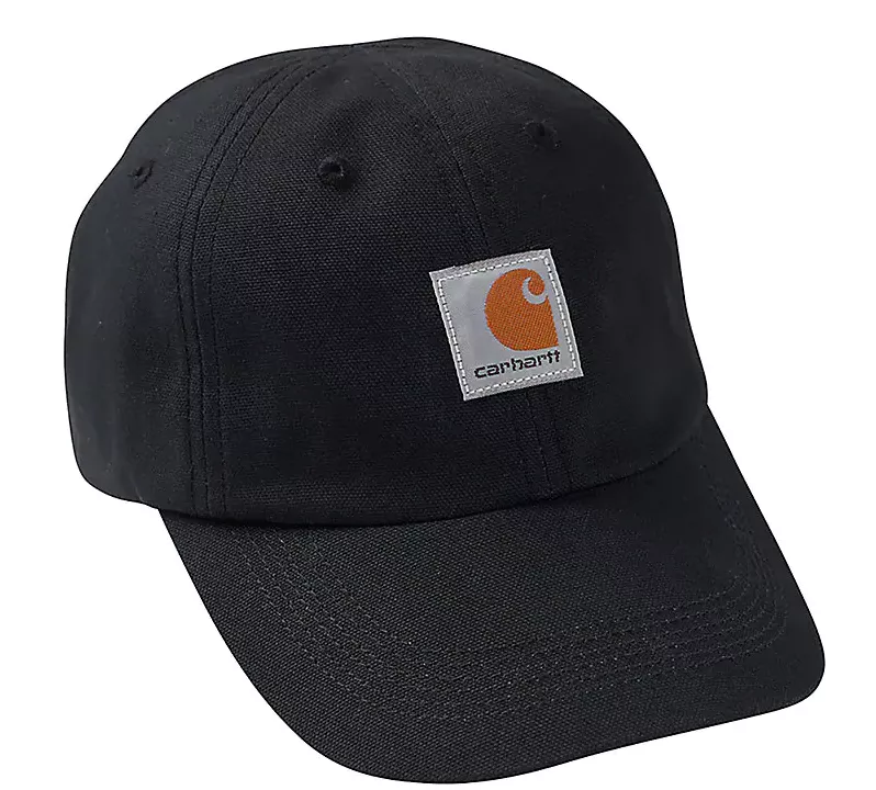 Carhartt Kids’ Signature Canvas Cap – Black #CB8900