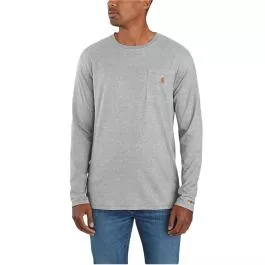 Carhartt Men's Force Relaxed LS T-Shirt - Heather Gray - 2XLT