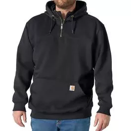 Carhartt Men's Paxton 1/4-Zip Sweatshirt - Black - 2XL